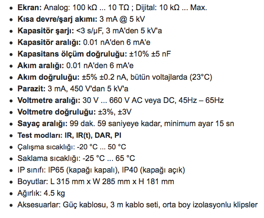 Megger MIT515 İzolasyon Test Cihazı